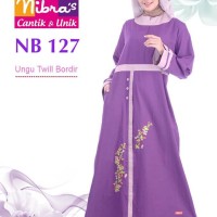 Gamis Muslimah Nibras NB 127 Ungu