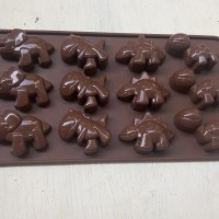 Jual Cetakan Silikon Dinosaurus pondan agar cokelat puding jely tahan panas Murah