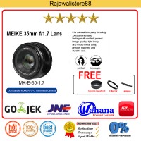 Jual Meike Lens MK-35mm F/1.7 Manual Focus For Fujifilm X-Mount X-A2/X-T10 Murah