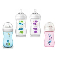 Jual Botol susu avent natural dot avent natural bottle 260 ml Elephant ungu Murah