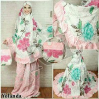 Jual MUKENA KATUN JEPANG SHABBY CHICK VINTAGE Murah
