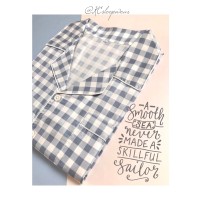 Piyama Pria Baju Celana Tidur Dewasa Katun Daster Jepang Satin GreySq