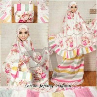 [Mukena Al Gani Pink SW] mukena wanita katun jepang pin Murah