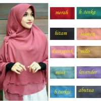 Jual Kerudung Hijab Jilbab Instan Syari Khimar Pet Sifon Poloss Murah