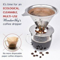 Jual Stainless Steel V60 Coffee Dripper 1-2 cups Murah