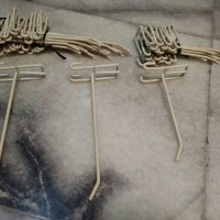 Hook Gantungan Aksesoris Ram Cantolan Kawat Besi Lapis Plastik 18cm