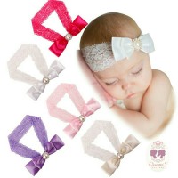 Jual Bandana Bayi Anak Pita Lace Bando Warna-Warni | Baby Headband 18 Murah