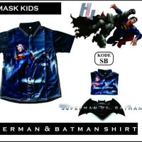 Jual Kemeja anak laki laki kemeja karakter baju anak anak baju superhero Murah