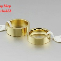 cincin pas tunangan/ nikah gold- bahan Titanium