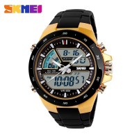 Jual Jam Tangan Pria ORIGINAL SKMEI Dual Time Zone Digital 5 ATM Waterproof Murah