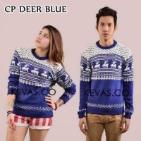 Jual GROSIR CP DEER BLUE - BAJU RAJUT Murah