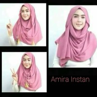 Jual Hijab kerudung Jilbab Pastan Pashmina Instan AMIRA Tali Tassel Murah