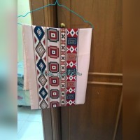 Jual Hijab Jilbab Pashmina Peach Motif Tribal Bagus Murah Murah