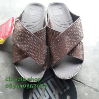 Jual New Fitflop Crystall Slide Brown Murah