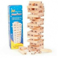 Jual Wooden Uno Stacko Jumbo Tinggi Menara Kayu 24 cm Murah