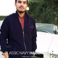 Jual Jaket Harrington Classic Navy Midnight Series Original Baby Canvas Murah