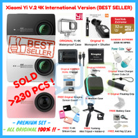 Jual Paket Xiaomi Yi 2 II 4K PREMIUM Set Lengkap Action Camera ORIGINAL Murah