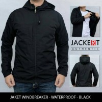 Jual Jaket Motor Harian Model Simple Polos Hitam Waterproof Semi Outdoor Murah