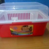 Rak piring plastik jumbo tebal 54 cm x 41 cm x 29 cm