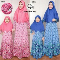 Jual Busana Muslim / Baju Gamis Anak /Gamis Couple Ibu & Anak Set Hijab Murah