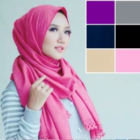 Jilbab Kerudung Hijab Pashmina Diamond Cutting High Quality