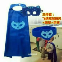 Jual Jubah PJ Mask Set Lengkap Dapat Jubah+Topeng+Gelang Murah