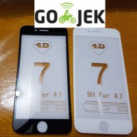 Jual TEMPERED GLASS 4D IPHONE 7 / 7+ / 6 / 6+ (FULL GLASS) Murah