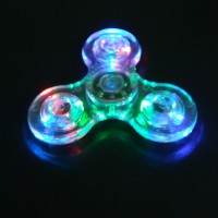 Jual fidget spinner LED Transparan (Tidak karat dan daya putar halus) Murah