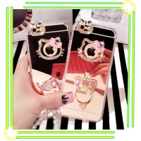 Jual VIVO V5 V5S V5 S luxury mirror Hello Kitty Stand Holder Diamond Case Murah