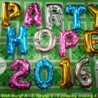 Jual Balon Foil Huruf Angka Murah