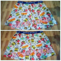 Jual Short Pants / Boxer Full motif Spongebob Squarepants Murah