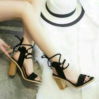 Jual SEPATU / WEDGES / HIGH HEELS WANITA BALERINA HITAM Murah