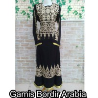 GAMIS BORDIR ARABIA/ GAMIS / GAMIS ARAB/ GAMIS HITAM