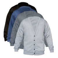 Jual Muscle Fit Cardigan Pria V-neck Polos Murah