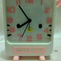Jual Jam weker/Jam meja alarm karakter Hello kitty Murah