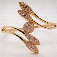 Gelang Emas 18K Mewah Mata Permata Diamond Yaxiya Berlian Sepuh bulat