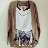 Jual GROSIR CARDIGAN GLITTER RAJUT UNIK LUCU MURAH BERKUALITAS Murah