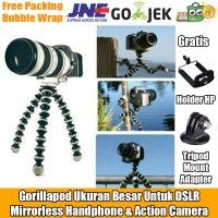 Jual Gorilla Jumbo Flexible Tripod For DLSR Mirrorless GoPro Handphone Murah