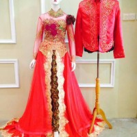 Sepasang Kebaya Pengantin Modern Cantik Terbaru