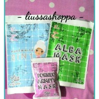 Jual Paket Amplas Kulit (Alba Mask, Purewhite 2in1 dan Borneo Armpit Mask) Murah
