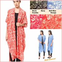 Jual LONG CARDIGAN. OUTER KIMONO BATIK.BAJU BATIK BLOUSE BATIK HIJAB.KIMMIE Murah