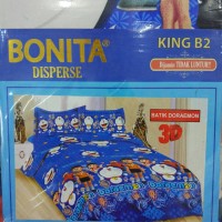 Jual SPREI BONITA 3D KING SIZE (180x200cm) BATIK DORAEMON Murah