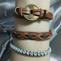 Jual Reseller Gelang Couple Kulit Rajut Murah