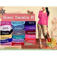 Jual GROSIR VBASIC SWEATER RAJUT HALUS M TERMURAH Murah