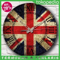Jual Jam Dinding Vintage Number London - Inggris Wall Clock - Kool Katz Murah