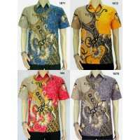 Jual Kemeja Baju Batik Khas Pekalongan 1870 || Batik Casual Modern Murah