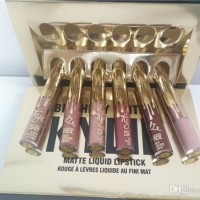 Jual Kylie Matte liquid Lipstick 6pcs gold kylie lip kit Glo Diskon Murah