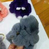 Jual gantungan tas boneka kelinci / rabbit bag charm chain/ furball/ pompom Murah