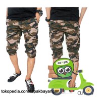 Jual celana jogger/joger pendek army loreng 7/8 cowo/pria keren Murah