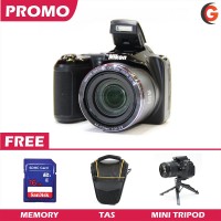 Nikon L340 + Memory + Tas Kamera